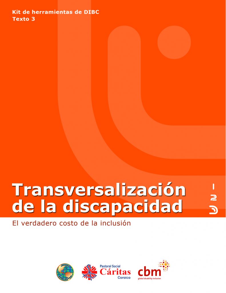 Tapa texto 3, transversalización de la discapacidad.